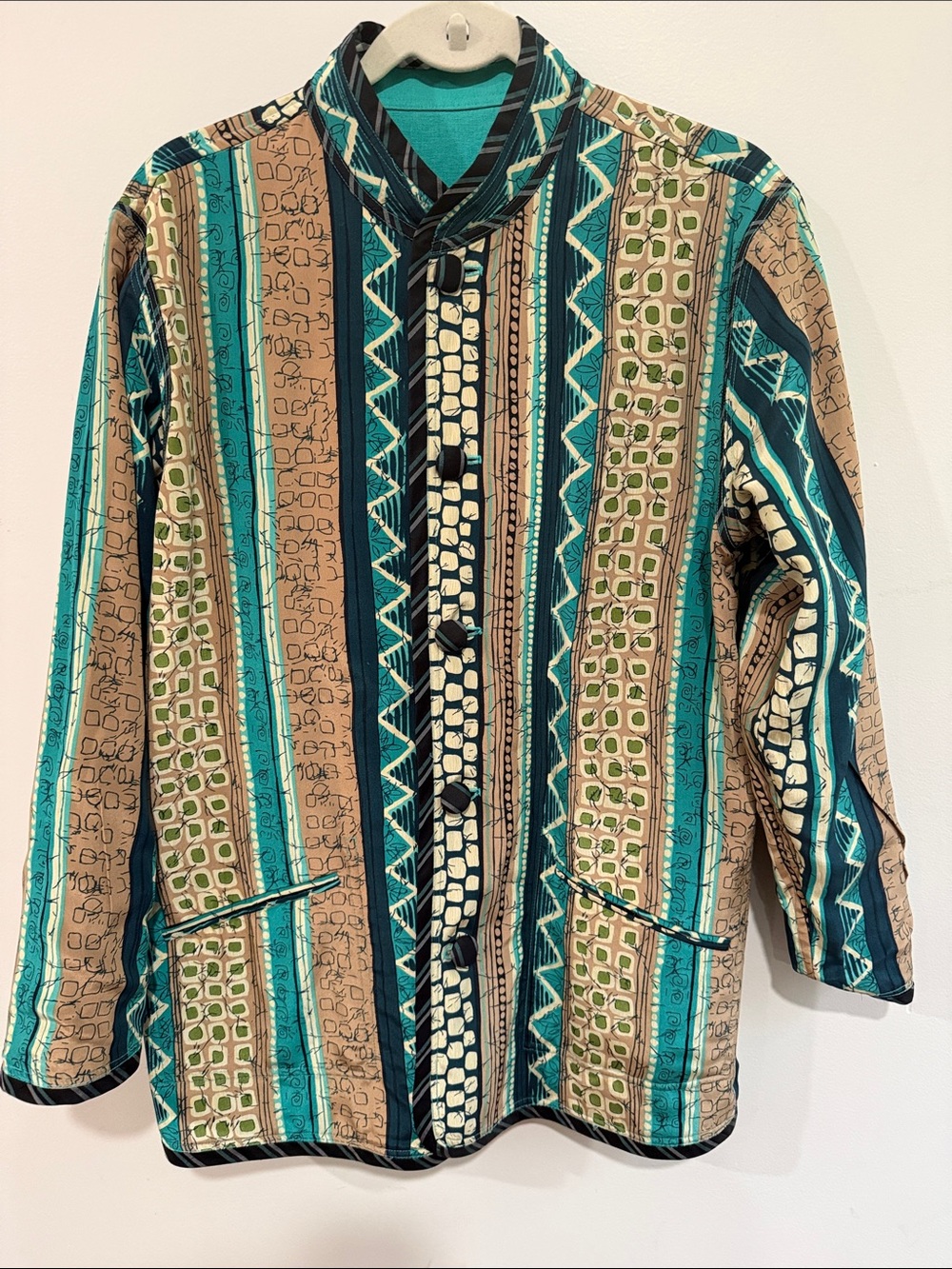 Reversible Woman’s Silk and Cotton Light Weight Jacket
